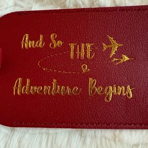 Source Unknown Red Luggage Tags